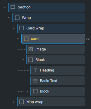 Bricks Builder Structure Panel for WP Grid Builder map facet