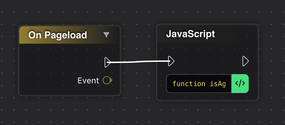 Image showing first on page load event